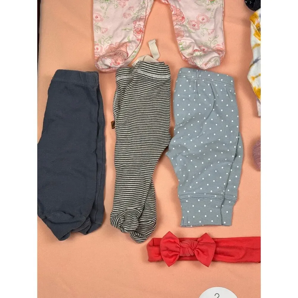 Baby Girl 0–3M Fall/Winter Clothing Lot – 21 Pieces #557